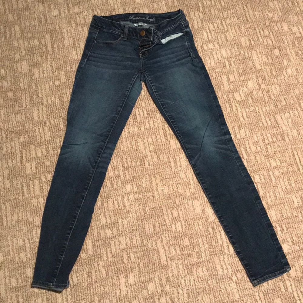 American Eagle super stretch dark wash jeans